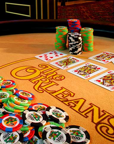 Poker game at the Orleans