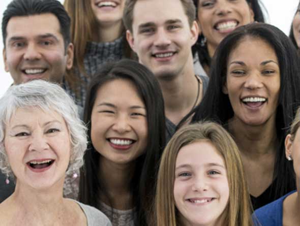 group of all ages of people