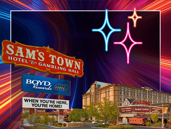 sam's town with stars for fabulous sale