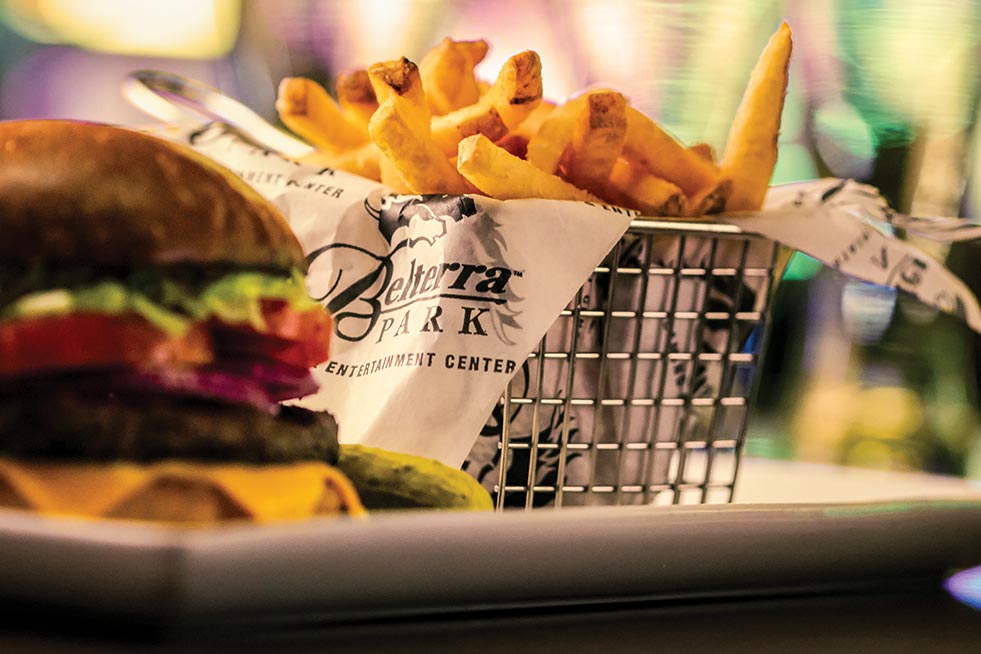 Burger and fries image