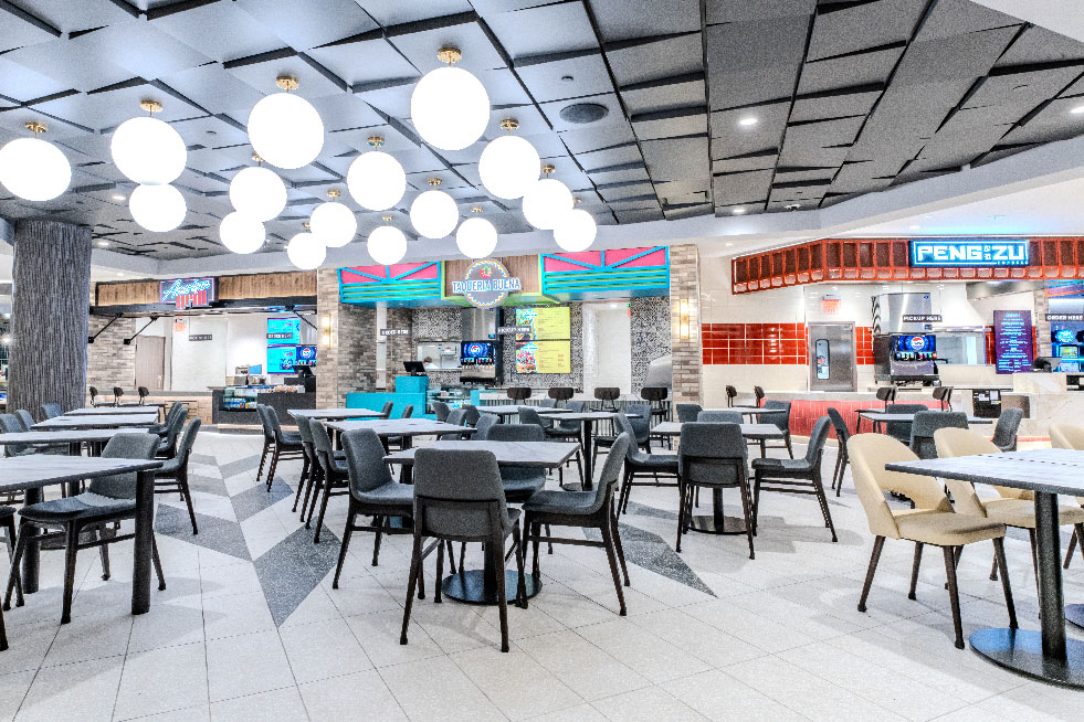 Valley Forge Food Hall Dining Space